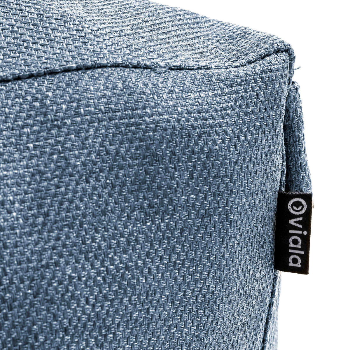 CHAISELONGUE, Pazifikblau - Blau, Textil (85/65/160cm) - Oviala
