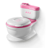 TÖPFCHEN 3-in-1 Potty Trainer & Kindertoilette Weiß Rosa - Pink/Weiß, Kunststoff (39/40cm) - Twinky