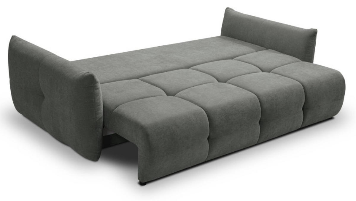 SOFA Grau BASTO Mit Schlaffunktion - Grau, Textil (245/86/110cm) - Sepro Meble