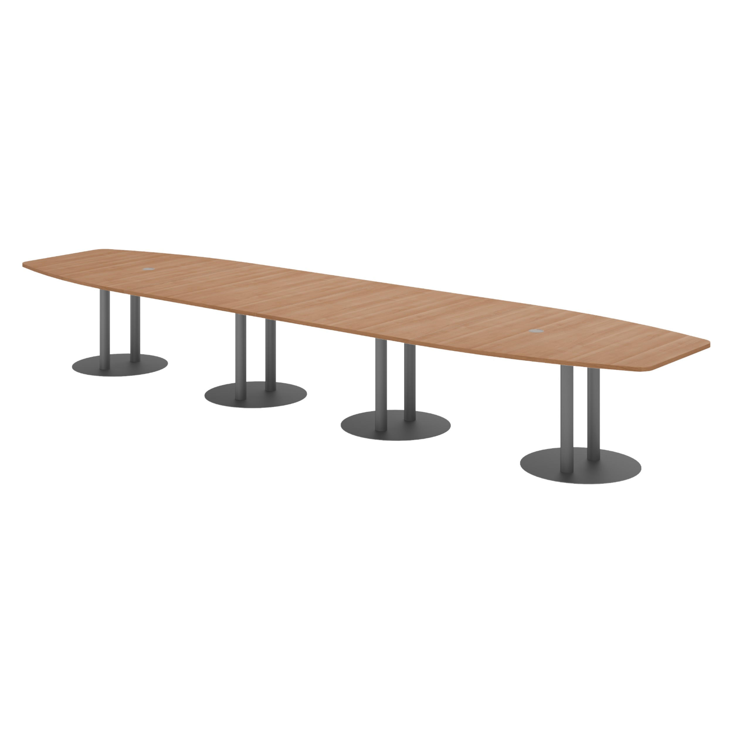 bümö Konferenztisch Nussbaum, Graphit 520x74x130 cm