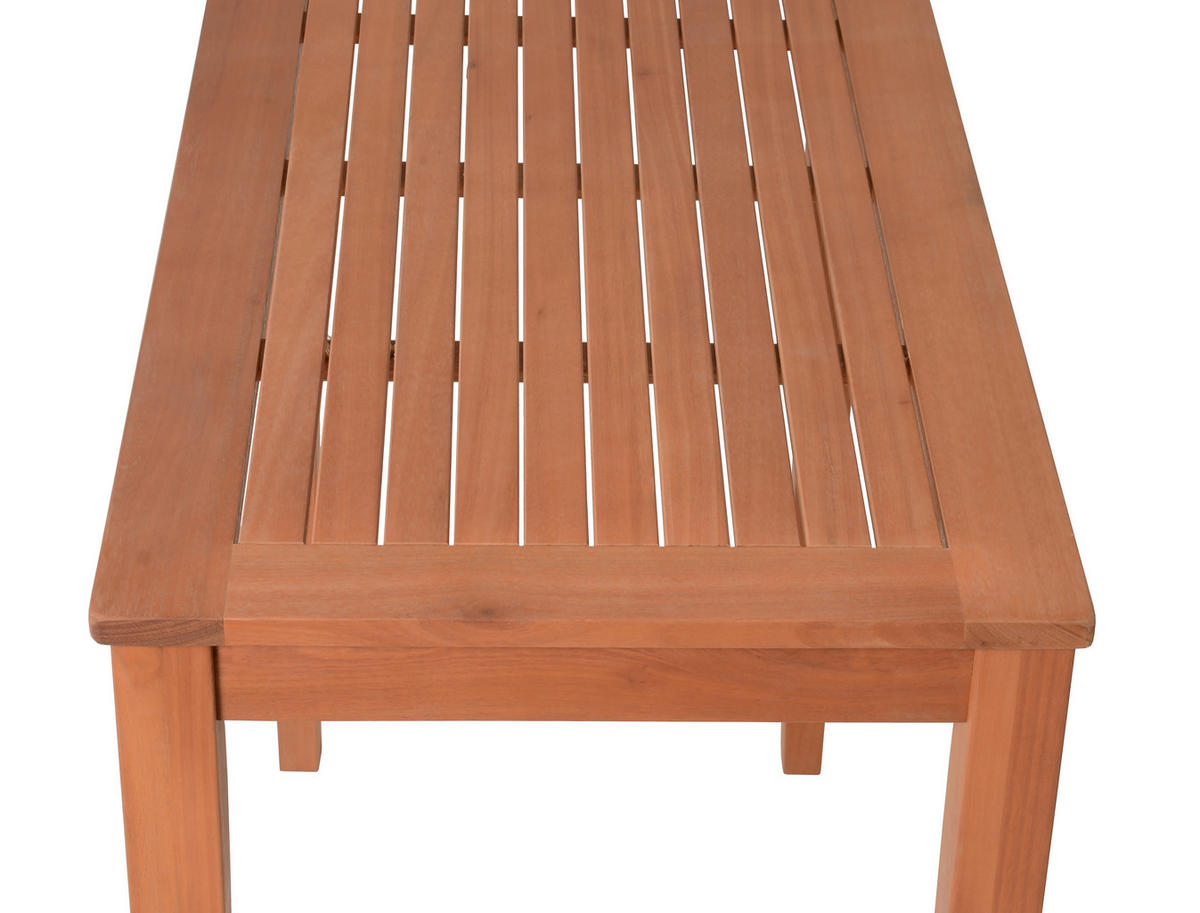 BARSET Bern 5-tlg. inkl. Kissen Eukalyptus Natur 100x60x107cm - Hellbraun, Holz (60/100/107cm) - DELUKE