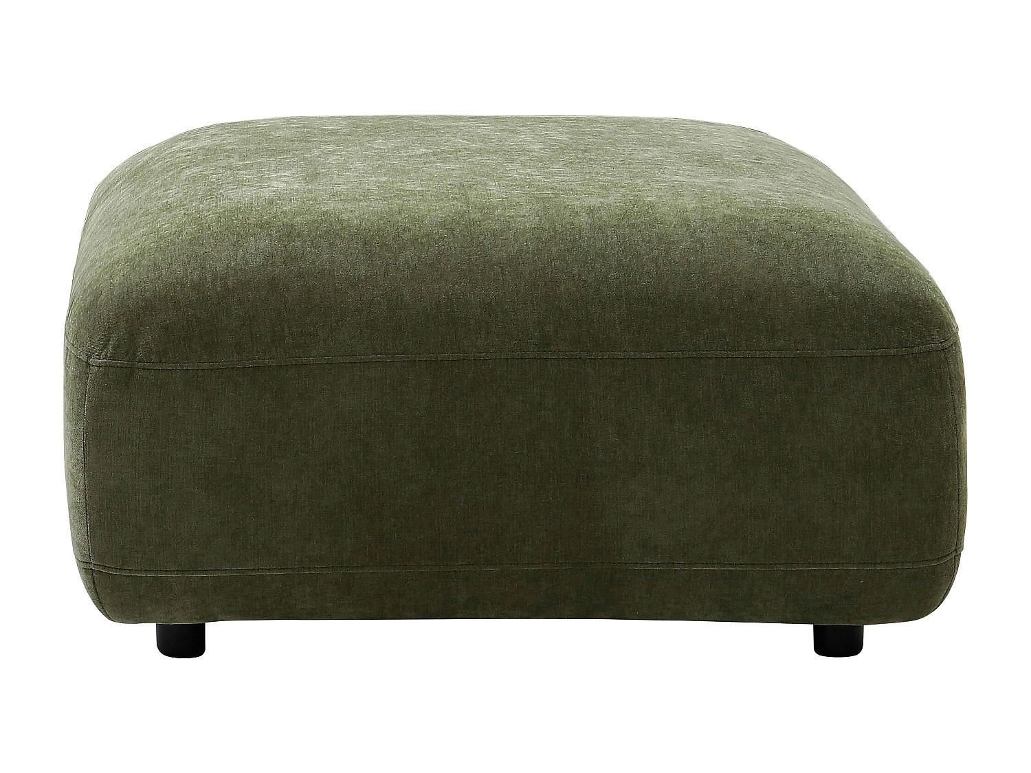 SITZHOCKER - 1 Person - Stoff - Grün - TINDRALO - Grün, Textil (86/43/86cm) - Vente-Unique