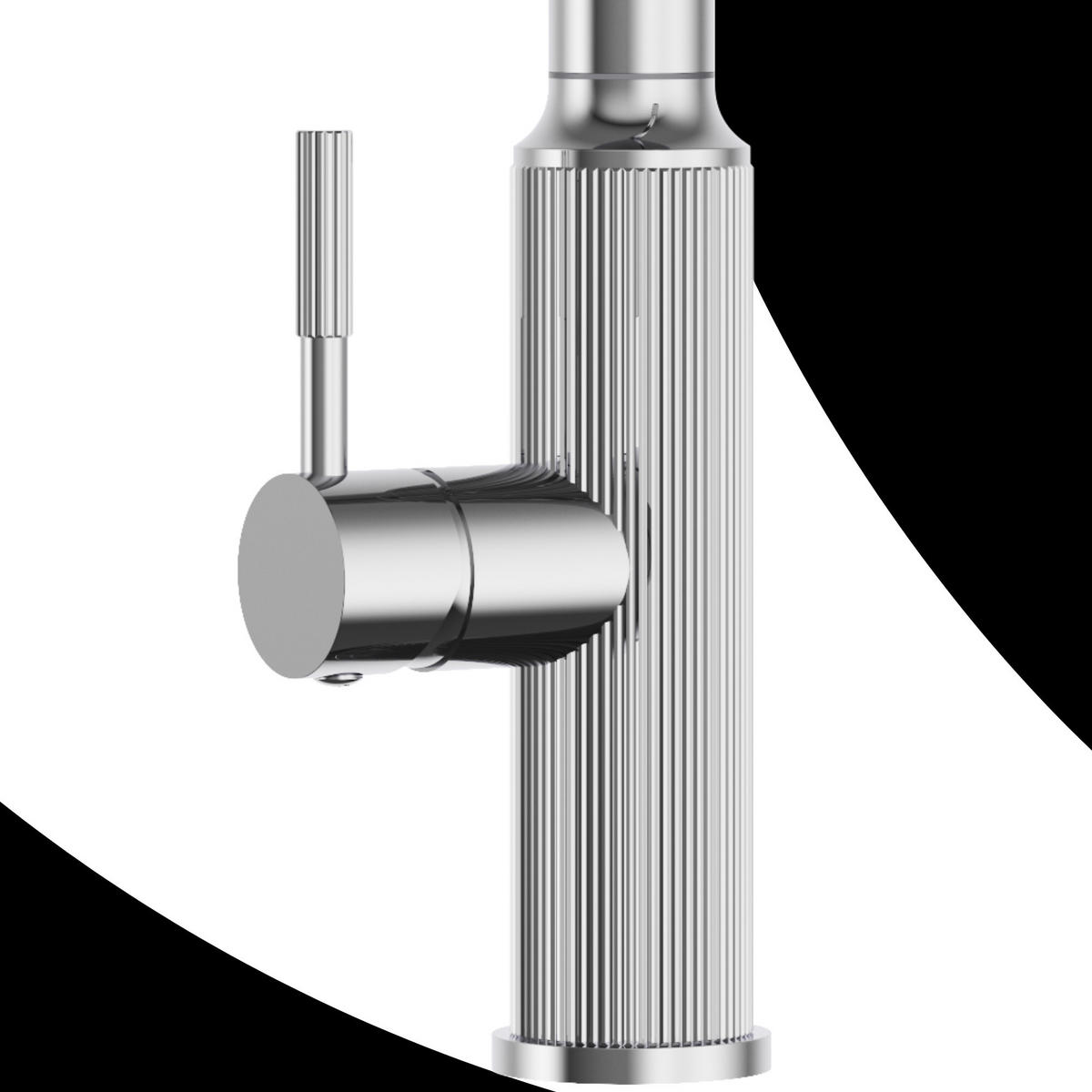 KÜCHENARMATUR Luna Chrom - Chromfarben, Metall (25/43/25cm) - Granitan