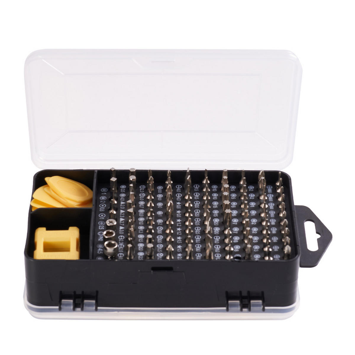 SCHRAUBENDREHER-SET für Feinmechaniker 115-in-1 multifunktionales Schraubendreher-Set für Feinmechaniker in Gelb - Gelb, Metall (10.5/17.8/5.1cm) - Livingandhome