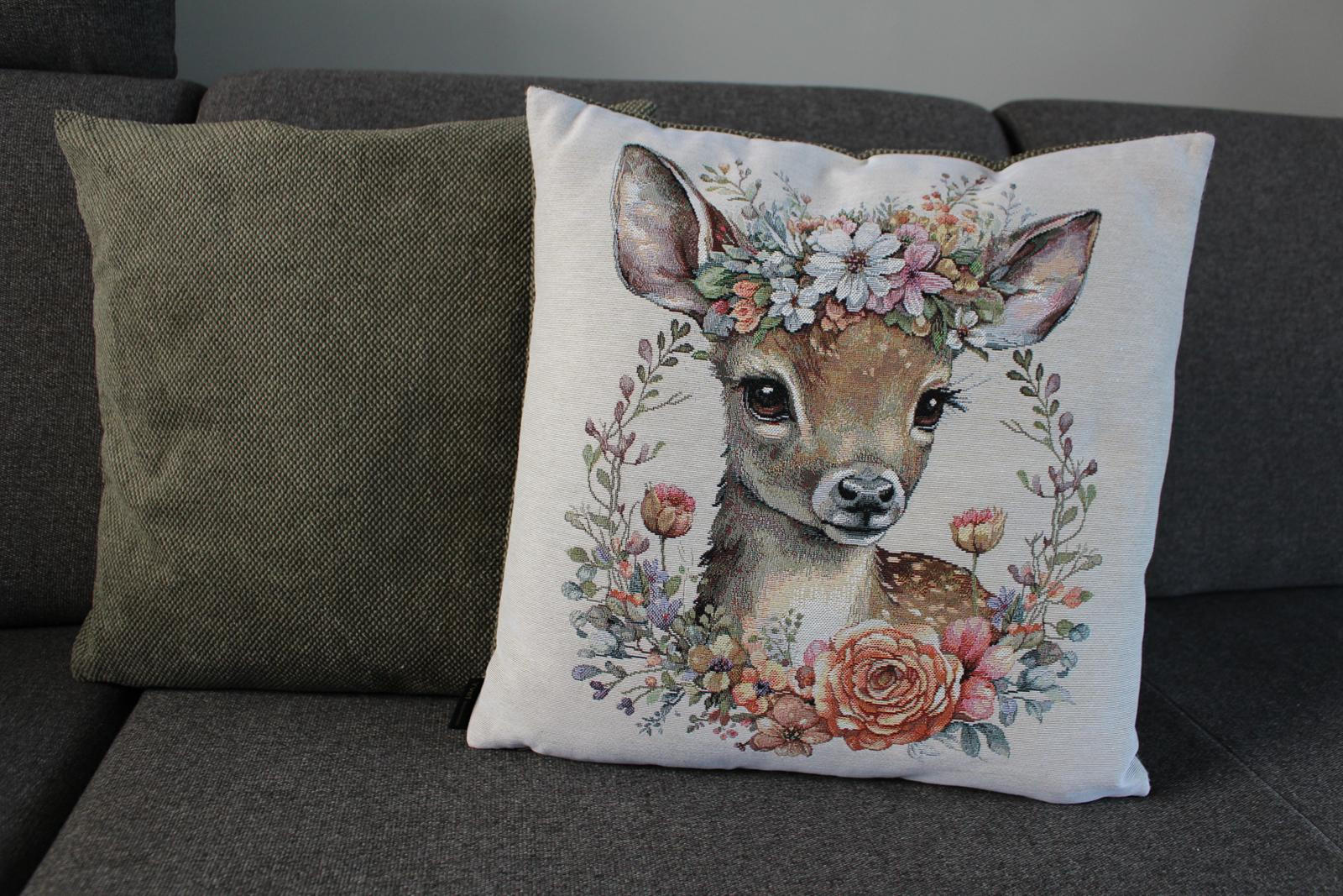 KISSENHÜLLE FANTASIE - Braun, Textil (45/45cm) - Yve! decoration