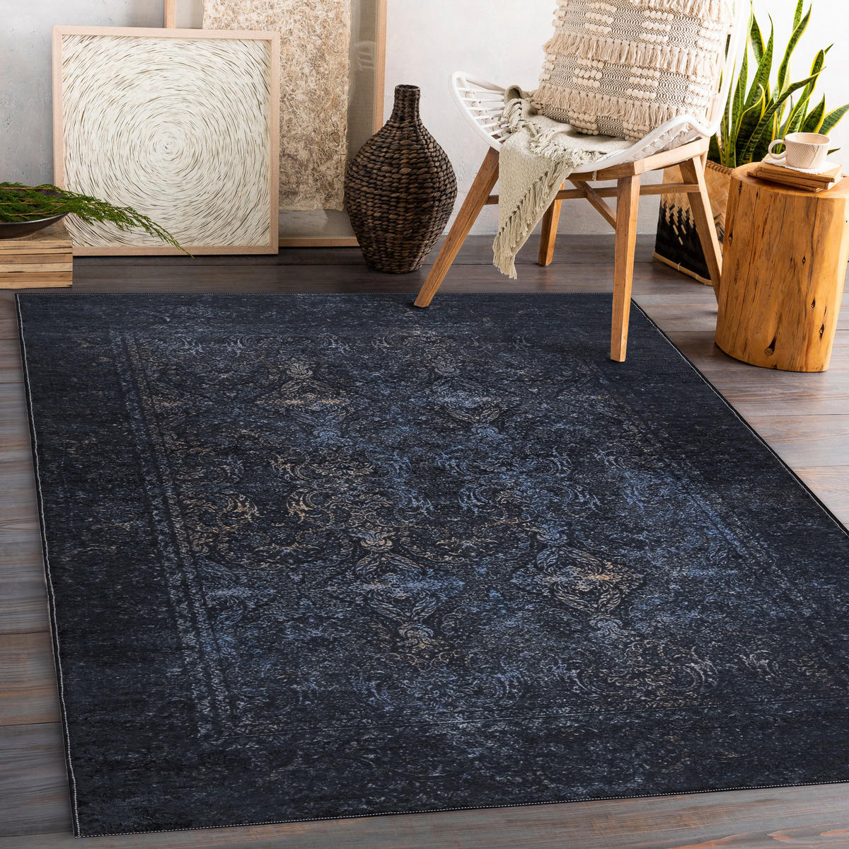 TEPPICH Andre 120/170 cm - Schwarz, Textil (120/170cm) - rugsX