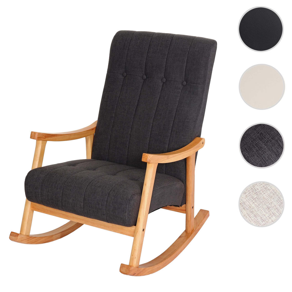 SCHAUKELSTUHL Grau - Grau, Holz (62/97/82cm) - MCW