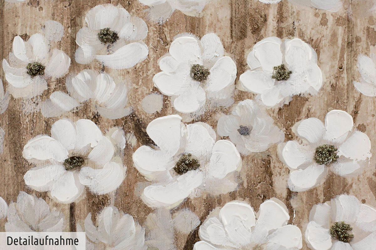 ACRYLBILD HANDGEMALT 120/60 cm - Beige, Holz/Textil (120/60cm) - KUNSTLOFT