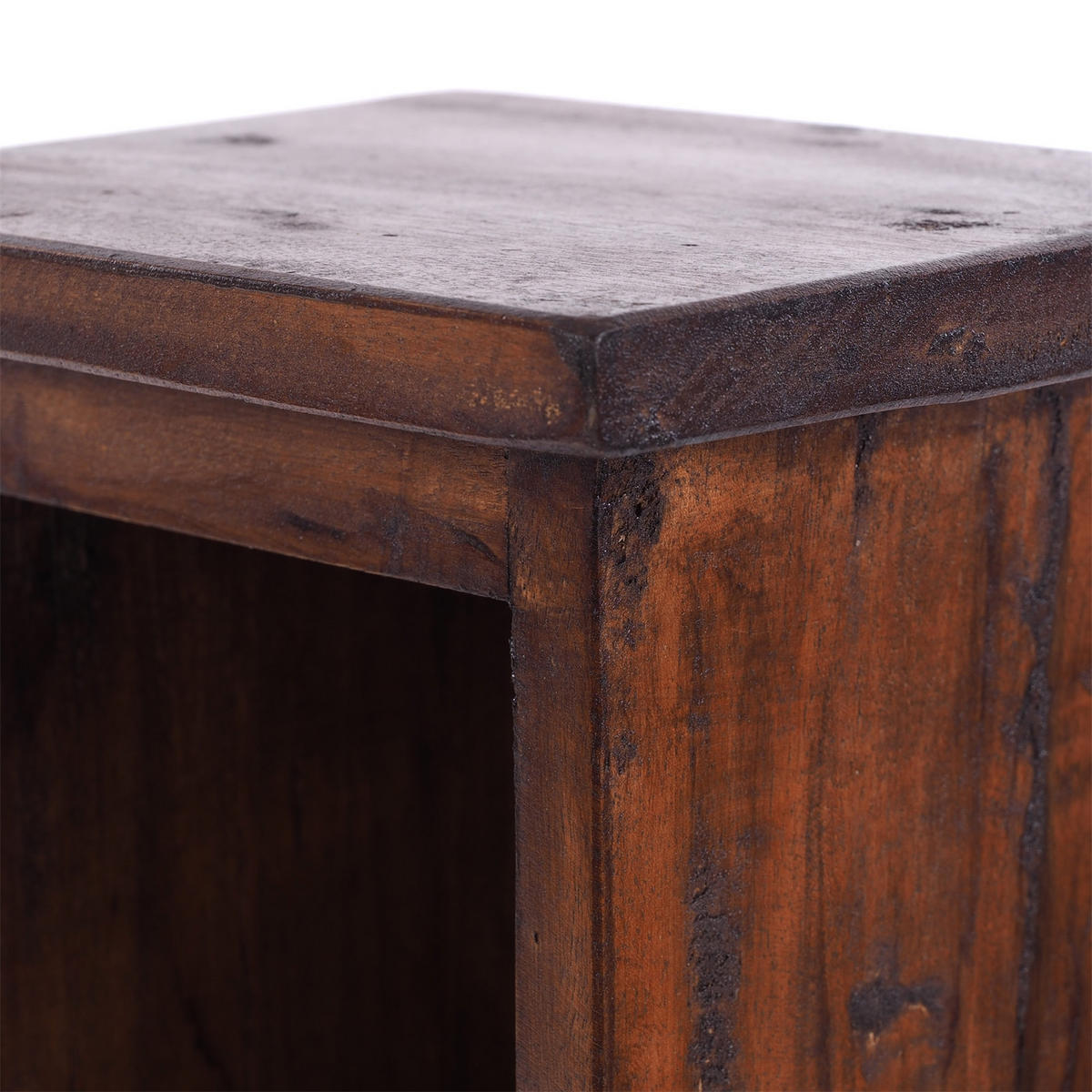 CD REGAL TOWER Mahagoni Massivholz, 4 Fächer 02 hellbraun - Hellbraun, Holz (16/76/15cm) - DESIGN DELIGHTS