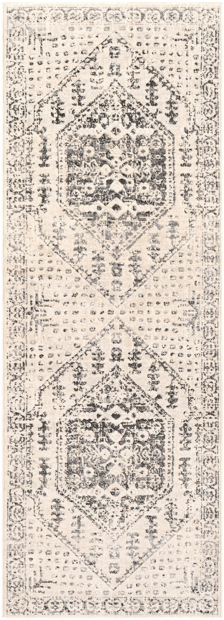 Livabliss Vintage-Teppich Beige 80x220 cm