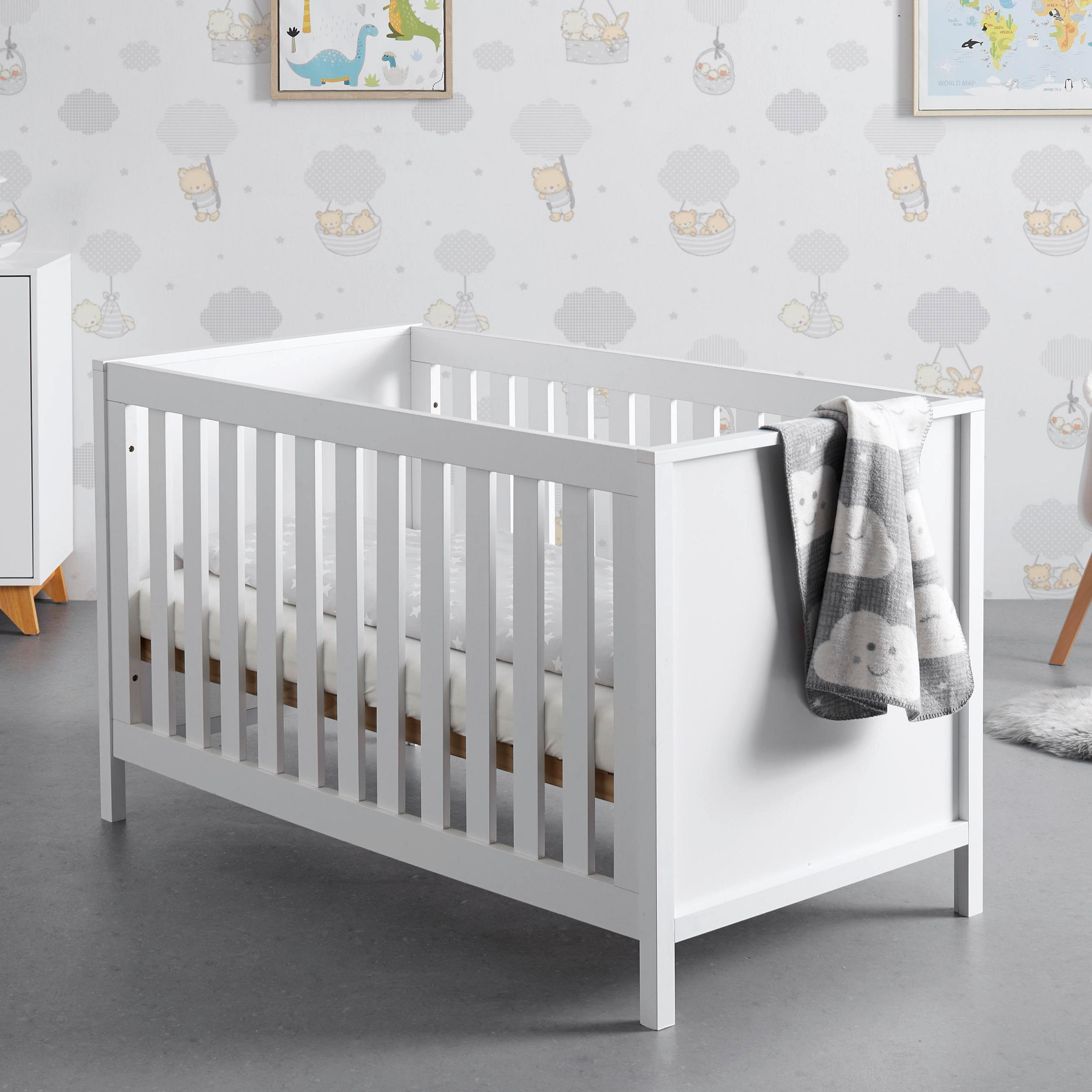GITTERBETT Maria Weiß ca. 70 /140 cm - Weiß, Holz - Bessagi Kids