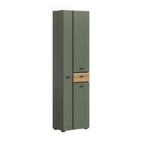 HOCHSCHRANK Aqua Sage Green 51/30/191 cm - Grün, Holzwerkstoff (51/191/30cm) - Xonox