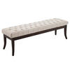 SITZBANK 150/38 cm Stoff Creme - Creme, Holz/Textil (150/46/38cm) - CLP