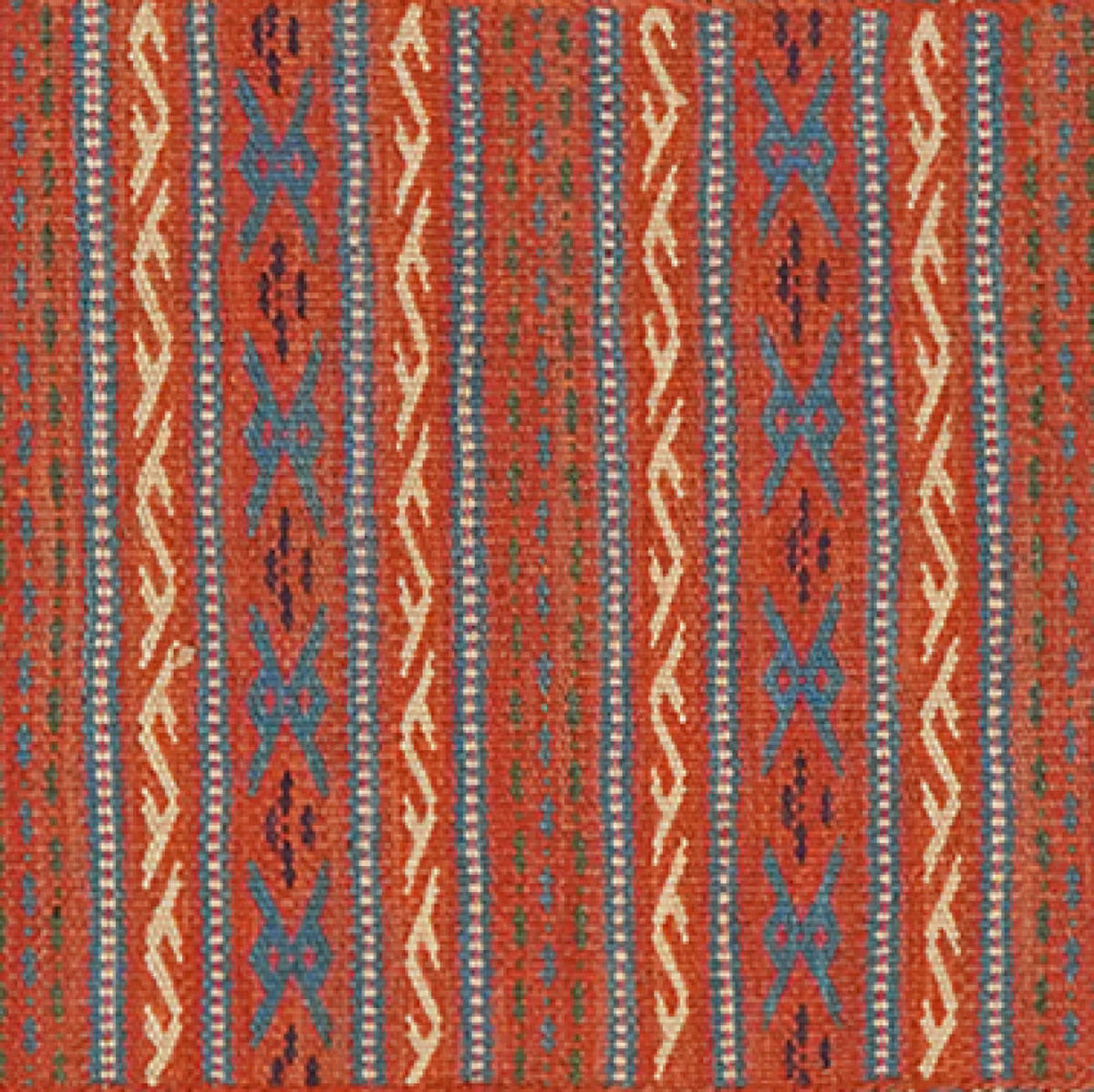 HANDWEBTEPPICH Kelim Kordi Rot 87/60 cm Schurwolle - Rot, Textil (60/87cm) - Looma