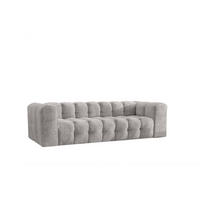 SOFA 4-Sitzer, Komfort, BALOO, Stoff Schenille & Bouclé, Hellgrau - Hellgrau, Holz (250/75/106cm) - Kaiser Möbel