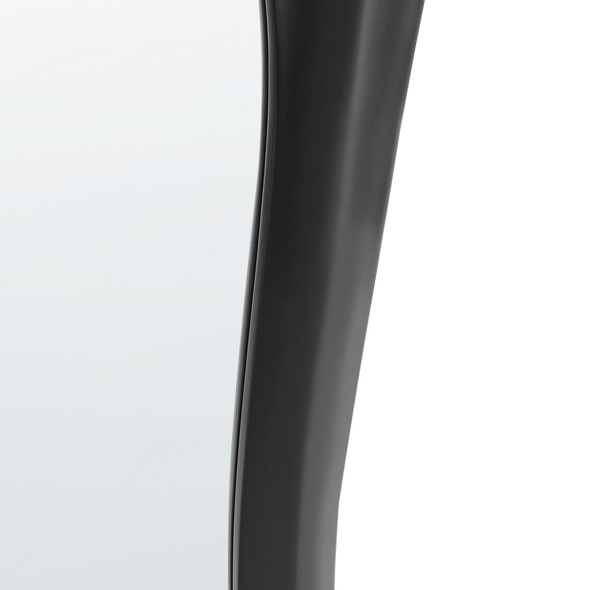 WANDSPIEGEL 70/100 cm Schwarz Lanester - Schwarz, Kunststoff (70/100/3cm) - Beliani