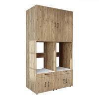 WASCHMASCHINENSCHRANK Serie 3 134cm Breit, 240cm Hoch - Eichefarben, Holzwerkstoff (134/240/67cm)