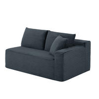 ECKSOFA L-Form mit Memory-Schaum und modularer Gestaltung - Dunkelgrau, Textil (252.5/163cm) - EVRYAE