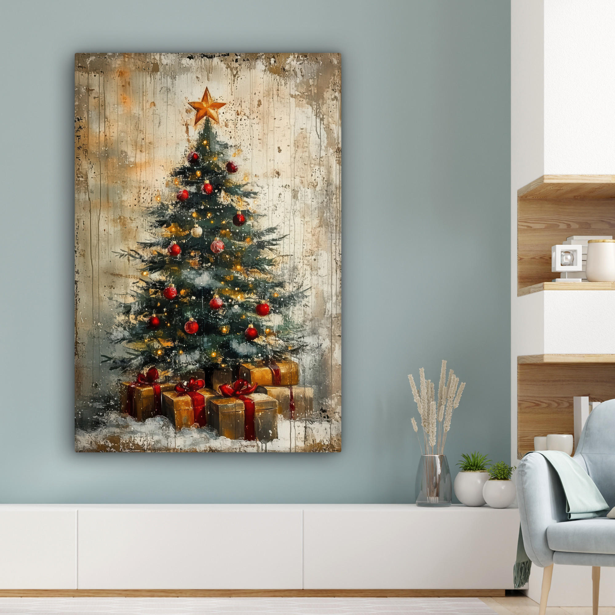 MuchoWow Leinwandbild Rost 80x120 cm