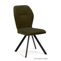 ESSZIMMERSTUHL (6er-Set) Delta 51x92x60 Schwarz/Khaki - Dunkelgrün/Schwarz, Kunststoff (60/92/51cm) - 58aufmkessel