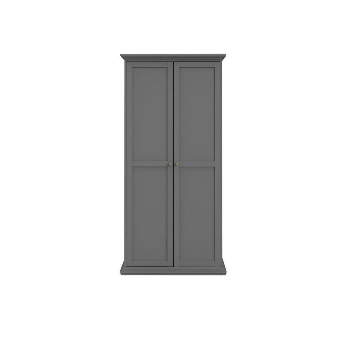KLEIDERSCHRANK Grau - Grau, Holzwerkstoff (96/201/60cm) - ebuy24