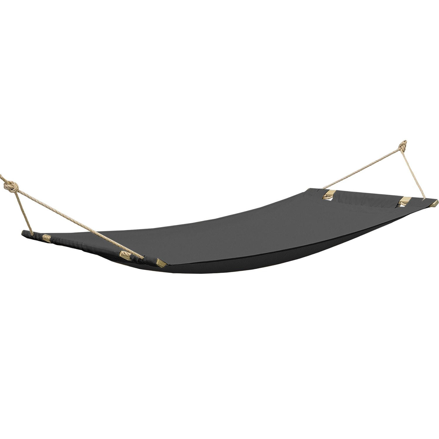 Konsimo® Hängematte Dunkelgrau 360x4x110 cm