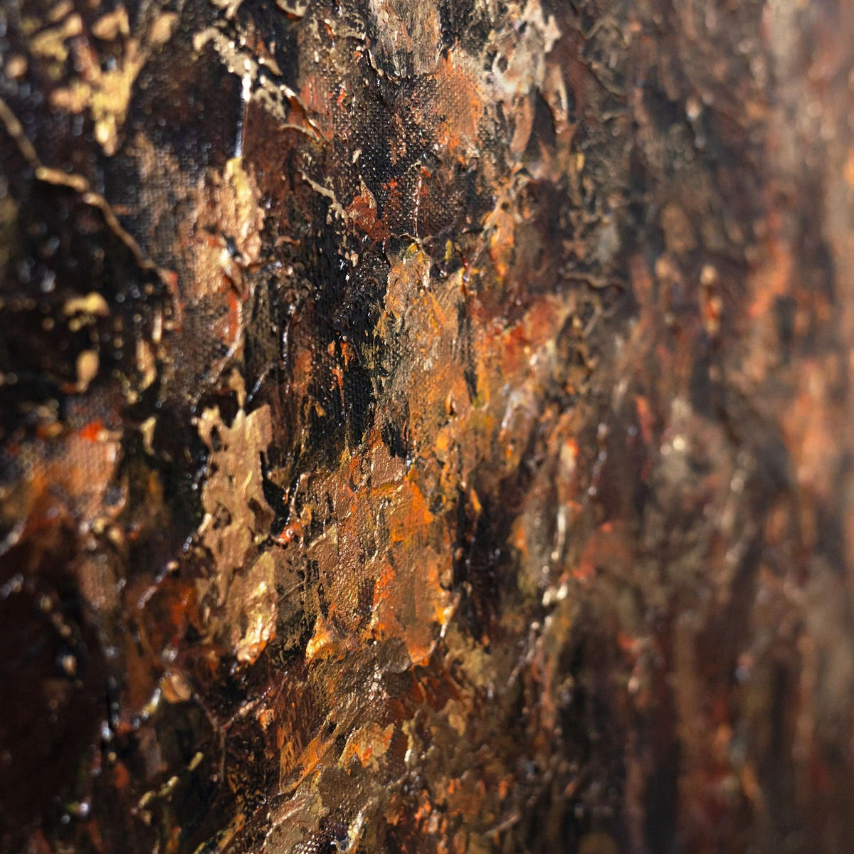 GEMÄLDE Waldglanz Schattenfugenrahmen Grau 60x40 cm - Grau, Holz (60/40cm) - YS-art gallery