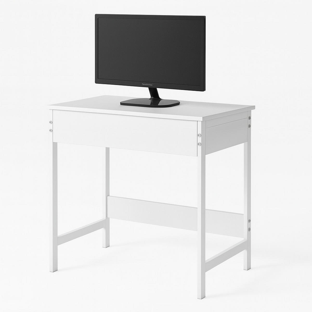 SCHREIBTISCH, weiß 60/40/70 cm - Weiß, Holzwerkstoff (40/60/70cm)