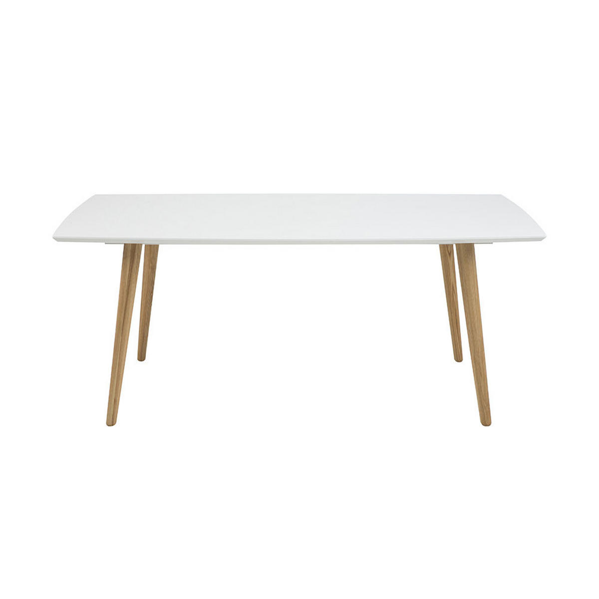 ESSTISCH Tinjan Weiß 160/100 cm - Beige/Weiß, Holz/Holzwerkstoff (160/100/74cm) - Selsey