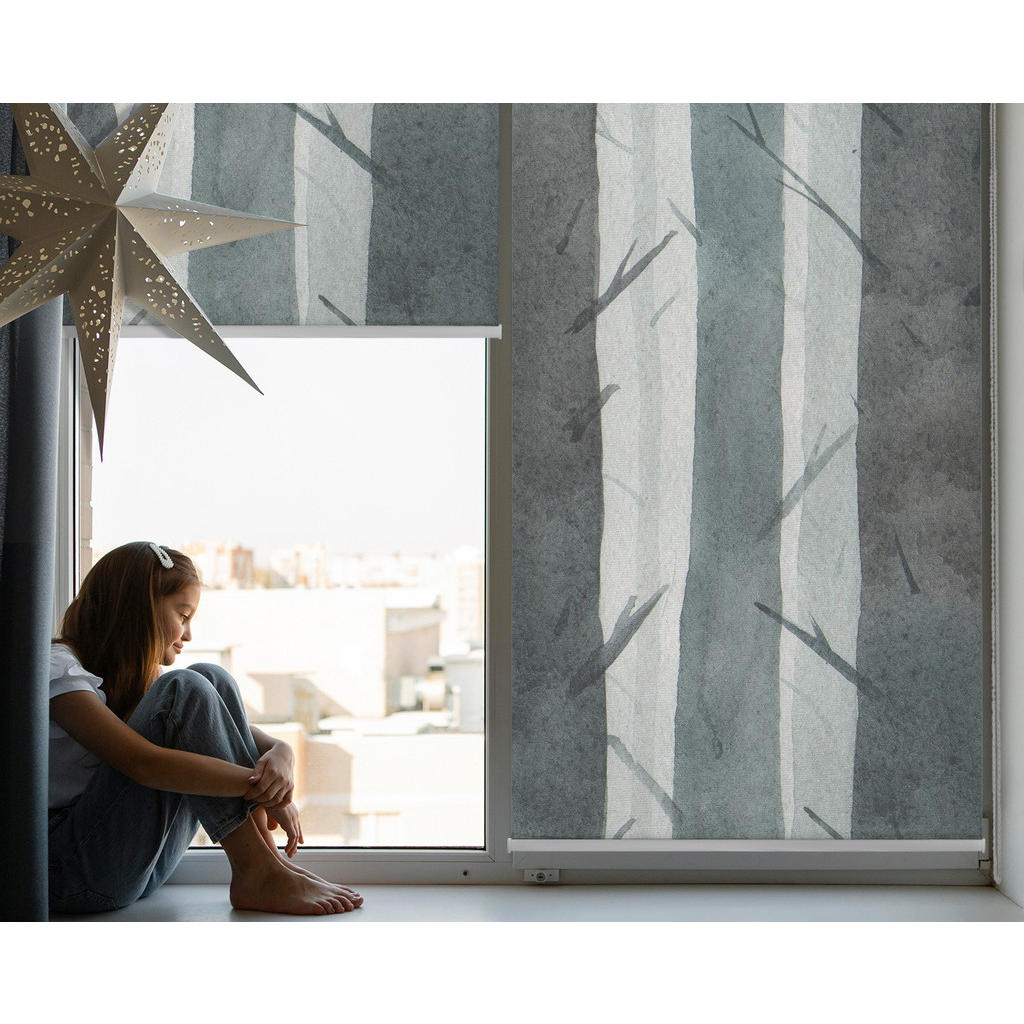 Thumbnail - Tulup Verdunkelungsrollo, Grau, Textil, 100x140 cm, Wohntextilien, Rollos & Jalousien, Rollos, Verdunkelungsrollos