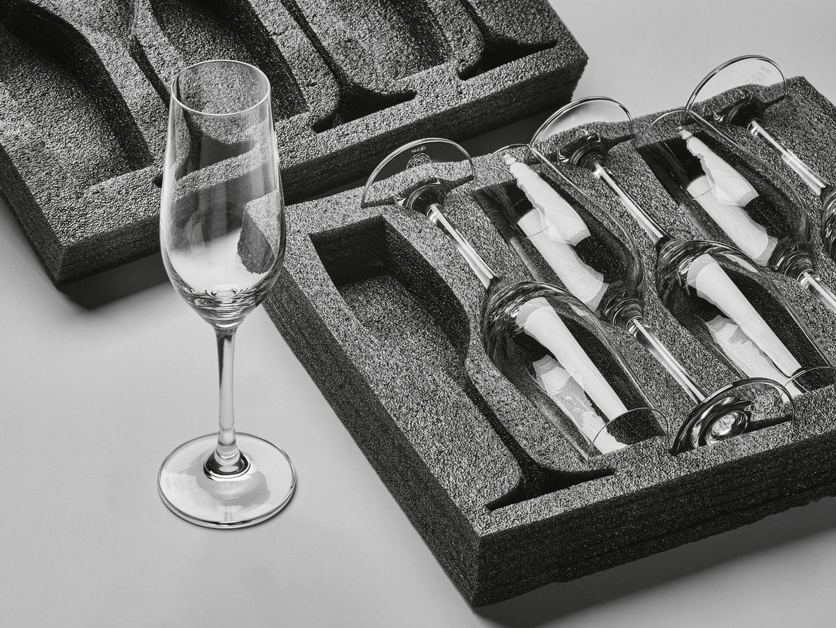 CHAMPAGNERFLÖTE Lagom 240ml - 6er-Set - Transparent - Transparent, Glas (0.22L) - Björn