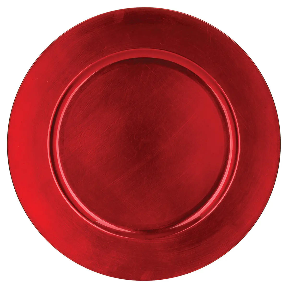 UNTERTELLER Ø 33 cm - Rot, Kunststoff (33cm) - Atmosphera Createur d´interieur