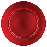 UNTERTELLER Ø 33 cm - Rot, Kunststoff (33cm) - Atmosphera Createur d´interieur
