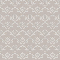 VLIESTAPETE Coralie Taubengrau | Beige Grau | Ländlich | 10mx52cm - Grau, Papier/Kunststoff (52/1000cm) - LAURA ASHLEY