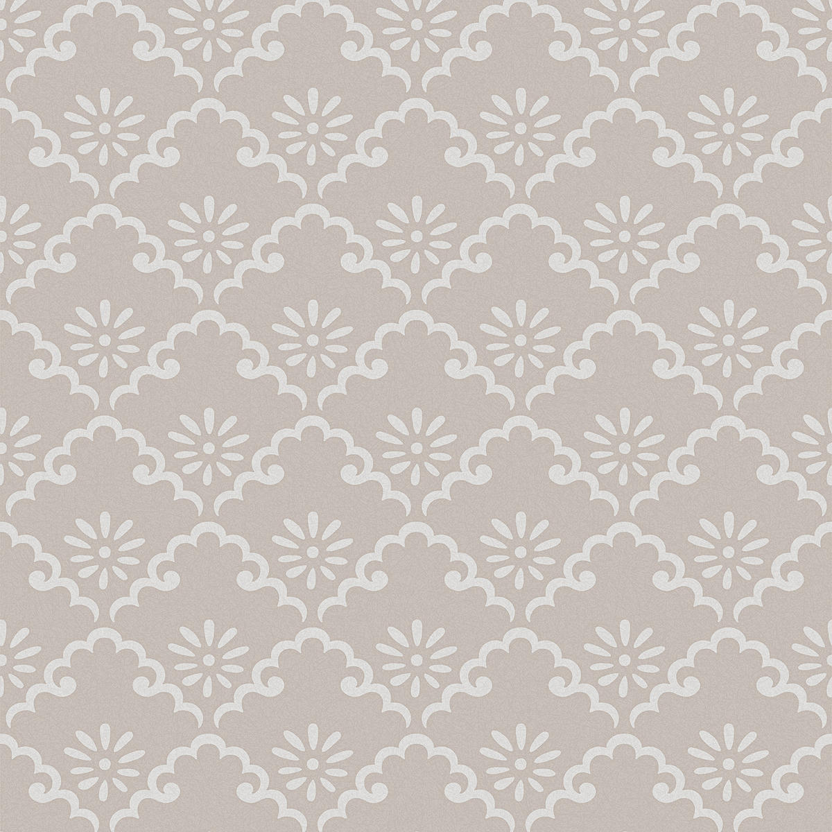 VLIESTAPETE Coralie Taubengrau | Beige Grau | Ländlich | 10mx52cm - Grau, Papier/Kunststoff (52/1000cm) - LAURA ASHLEY