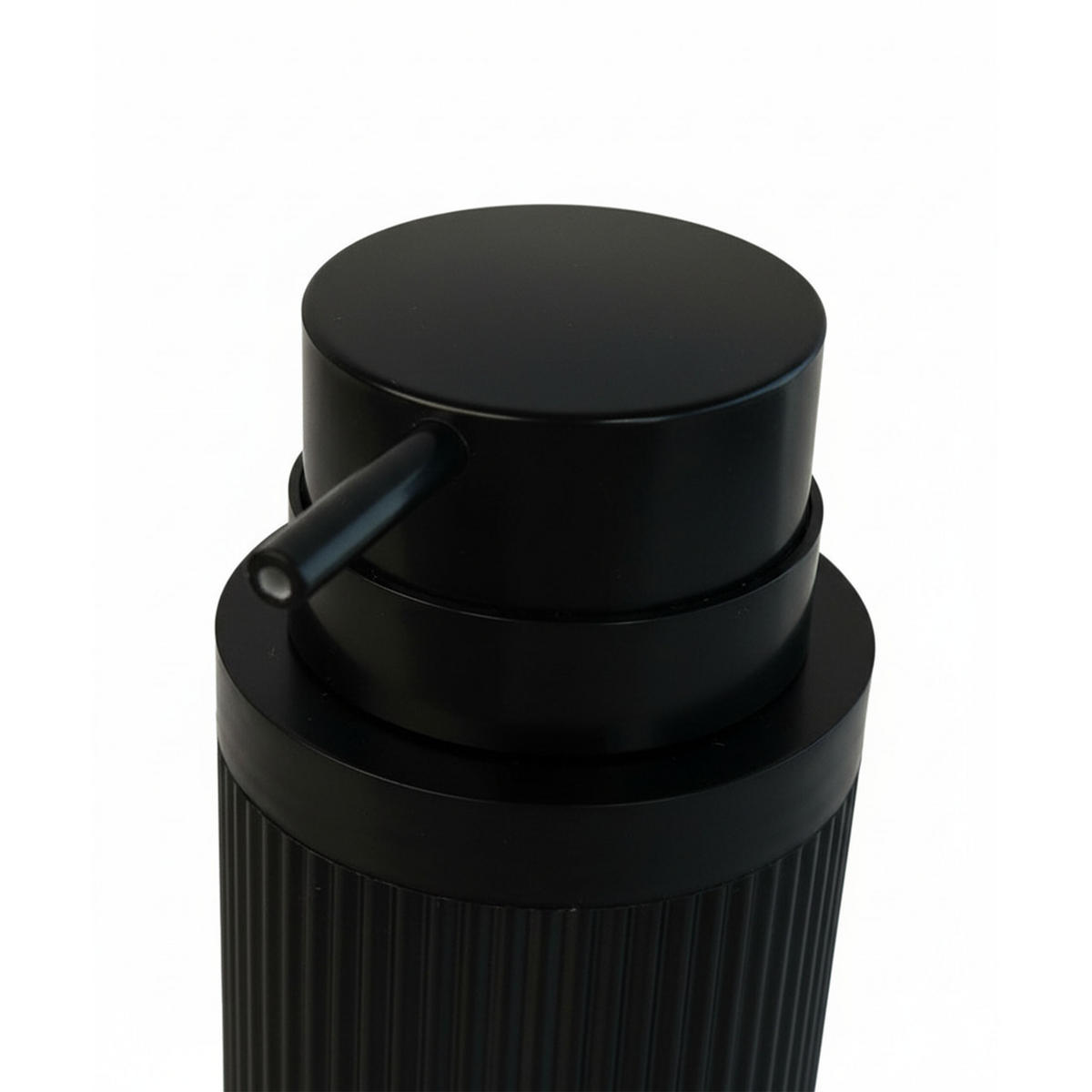 3-TLG.BAD-ACCESSOIRES - Schwarz, Kunststoff (6.5/17.5/6.5cm) - Relaxdays