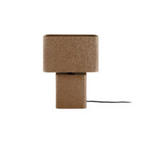TISCHLAMPE Boaz Recto - Braun - 24/14/33 cm - Braun, Metall (24/14/33cm) - Leitmotiv