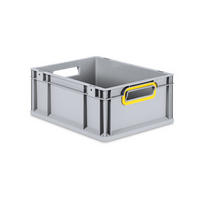 EUROBOX Nextgen Color 17x30x40cm 16 Liter Griffe Gelb Offen - Gelb, Kunststoff (30/17/40cm) - PROREGAL