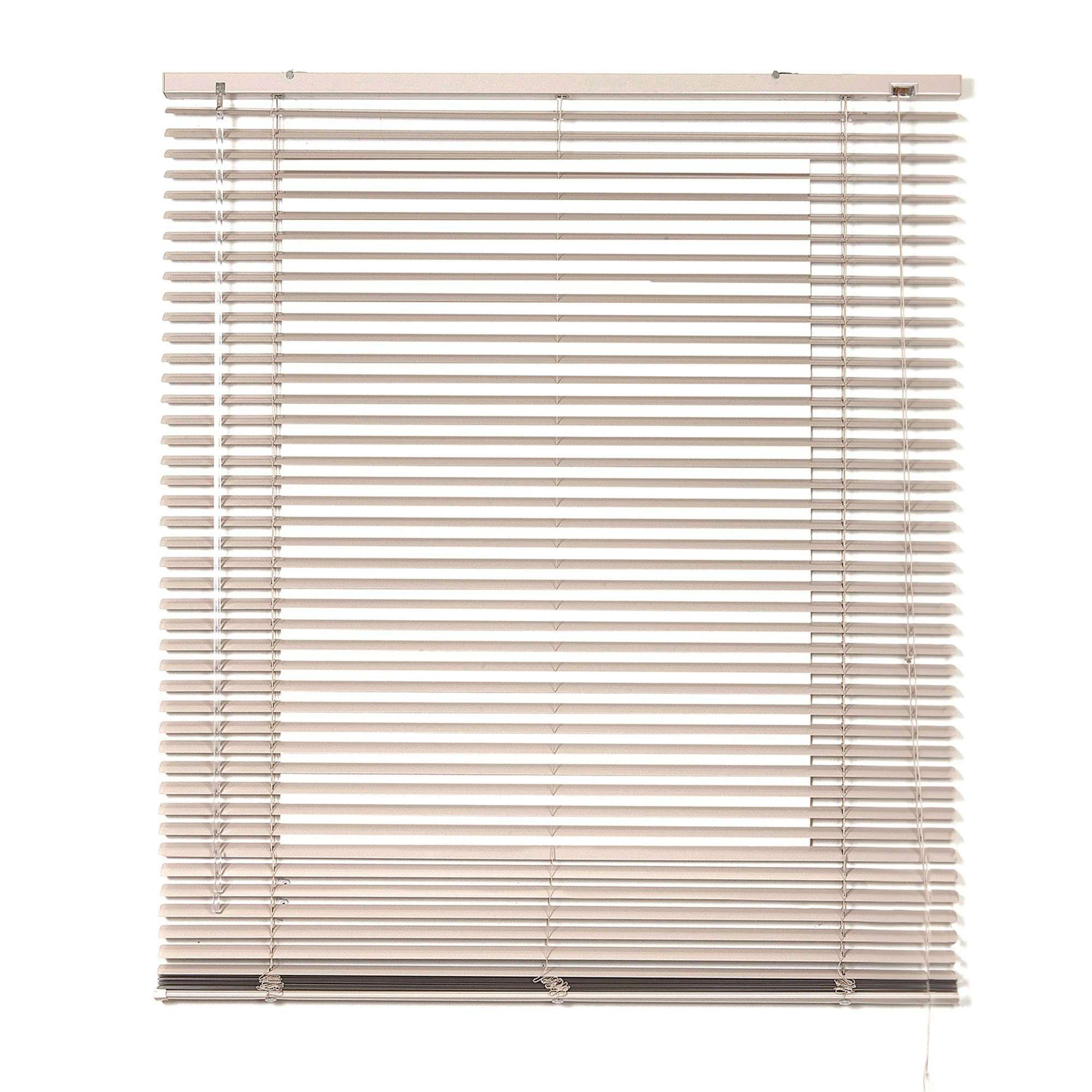 JALOUSIE venetianische mit Grau Zugschnu 90x250 - Hellgrau, Metall (90/250cm) - STORESDECO