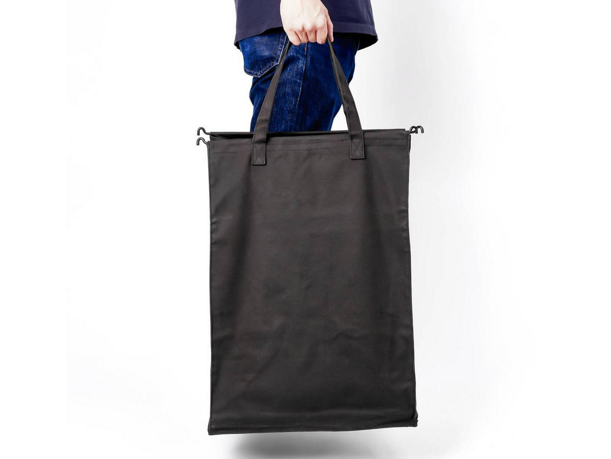 WÄSCHESAMMLER Tower schwarz 37/49/64 cm - Schwarz, Metall (49/64/37cm) - Yamazaki
