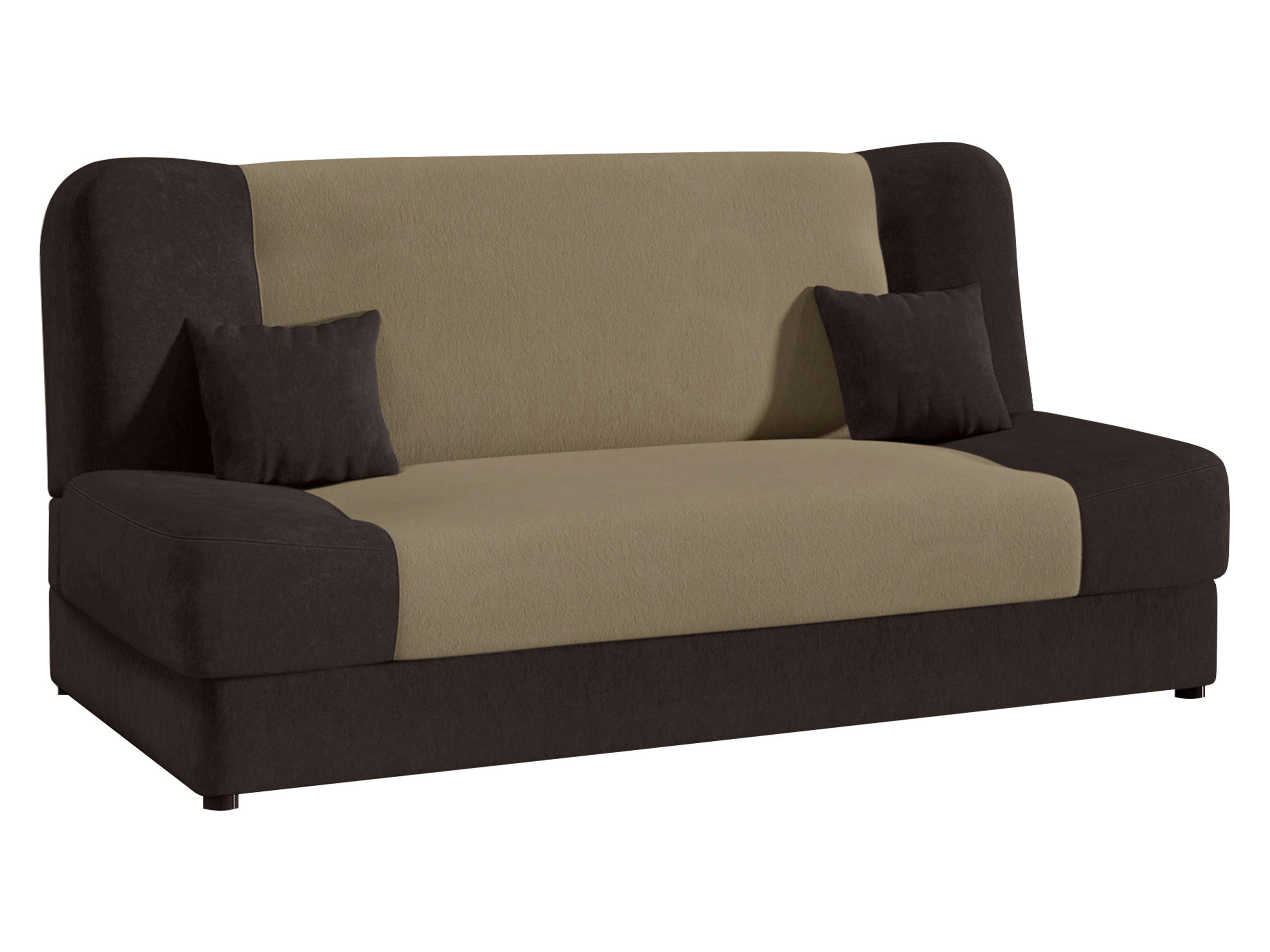 CANAPEA EXTENSIBILA Jonas Style - maro, material textil/lemn (195/86/87cm)