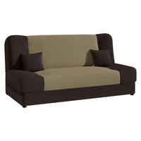 CANAPEA EXTENSIBILA Jonas Style - maro, material textil/lemn (195/86/87cm)
