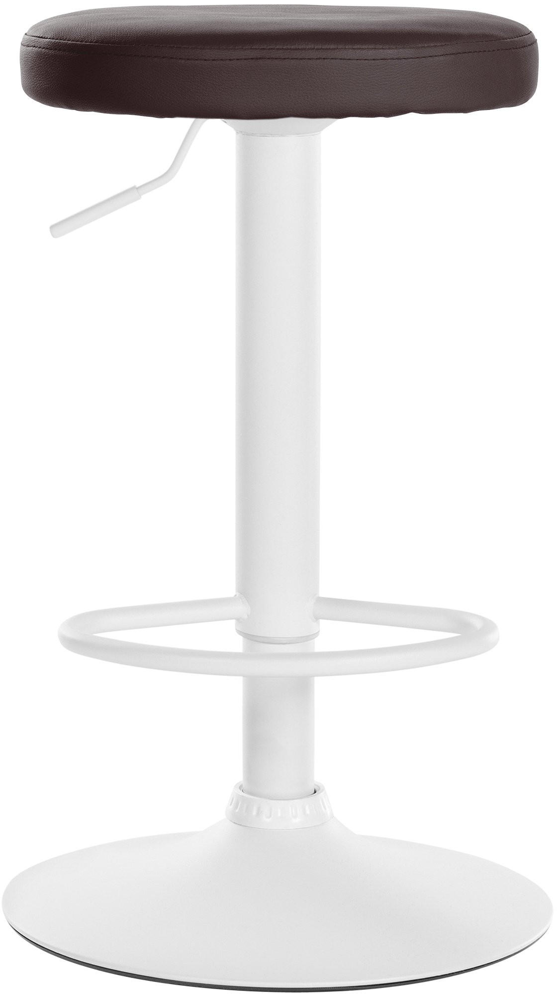 BARHOCKER 2er Set Lederlook braun - Braun, Textil/Metall (38.5/60/38.5cm) - CLP