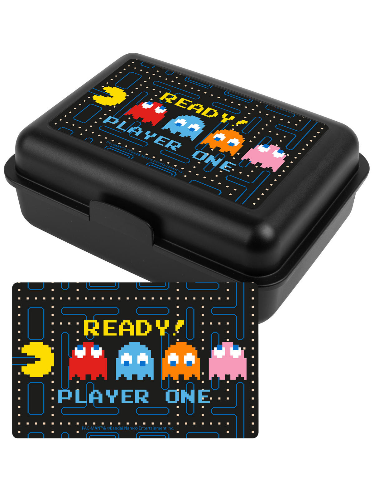 BROTDOSE Pac-Man Ready! Player One Schwarz 17,5 x 12,8 x 6,9 cm - Schwarz, Kunststoff (17.5/6.9/12.8cm) - United Labels