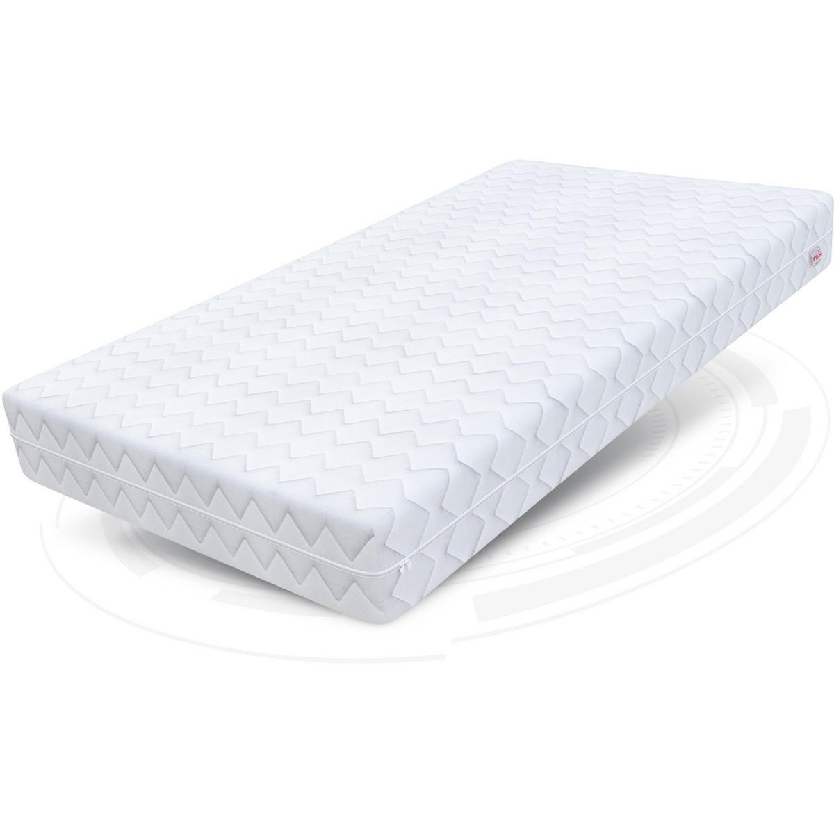 KALTSCHAUMMATRATZE COMFORT DUO H3 - Weiß, Textil
