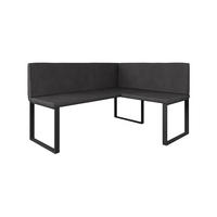 ESSZIMMER-ECKBANK Ravon Anthrazit 120 x 150 cm - Anthrazit, Textil (120/87/150cm) - Vicco