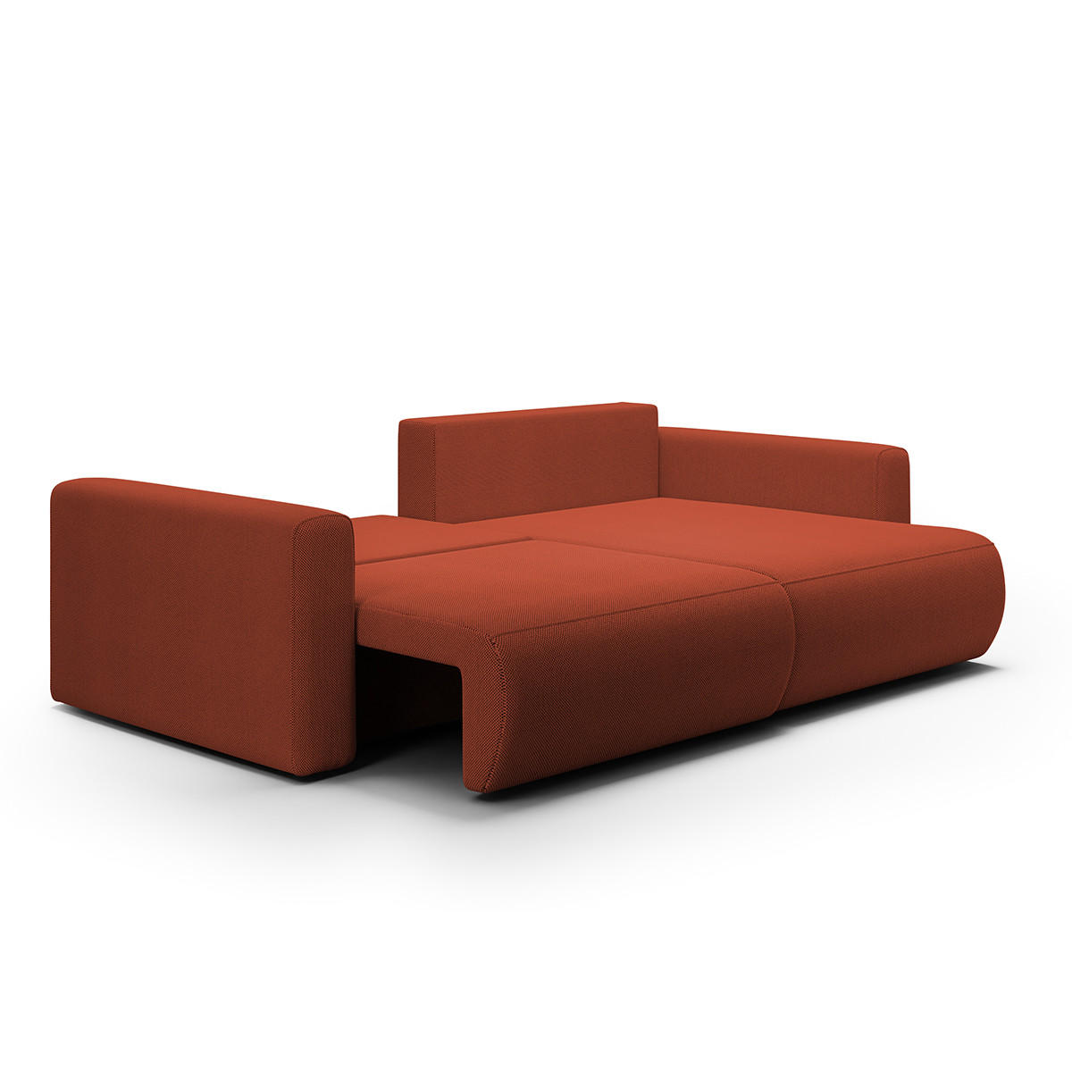 ECKSOFA Evy 3 Sitzplätze Orange - Orange, Holz (240/149cm) - Petits-meubles