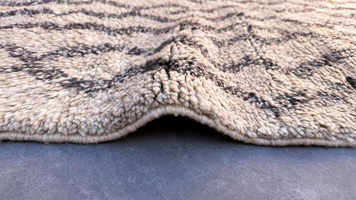 BERBERTEPPICH aus reiner Wolle 176x 270 cm - Grau, Naturmaterialien (176/270cm) - AFK Living