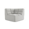 SOFAELEMENT Samt Stoff Grau - Silberfarben/Schwarz, Kunststoff/Textil (98/75/98cm) - Makamii