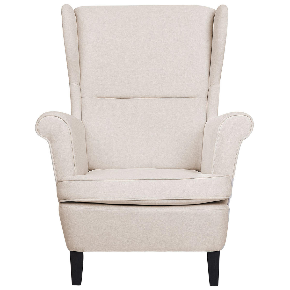 SESSEL Polsterbezug Beige Abson - Beige, Holz/Textil (74/102/63cm) - Beliani